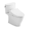 TOTO WASHLET+ Nexus Two-Piece Elongated 1.28 GPF Toilet with C5 Bidet Seat, Cotton White, Vitreous China|Plastic, MW4423084CEFG#01