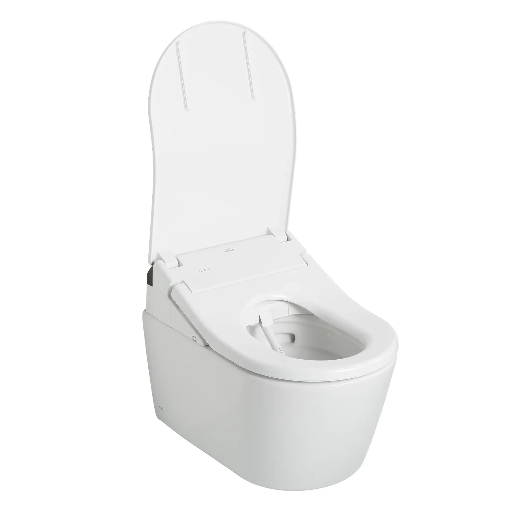 TOTO WASHLET+ RP Wall-Hung D-Shape Toilet with RX Bidet Seat and DuoFit In-Wall 1.28 and 0.9 GPF Auto Dual-Flush Tank System, Matte Silver, Vitreous China|Steel|Plastic, CWT4474047CMFGA#MS