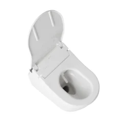 TOTO WASHLET+ RP Wall-Hung D-Shape Toilet with RX Bidet Seat and DuoFit In-Wall 1.28 and 0.9 GPF Auto Dual-Flush Tank System, Matte Silver, Vitreous China|Steel|Plastic, CWT4474047CMFGA#MS
