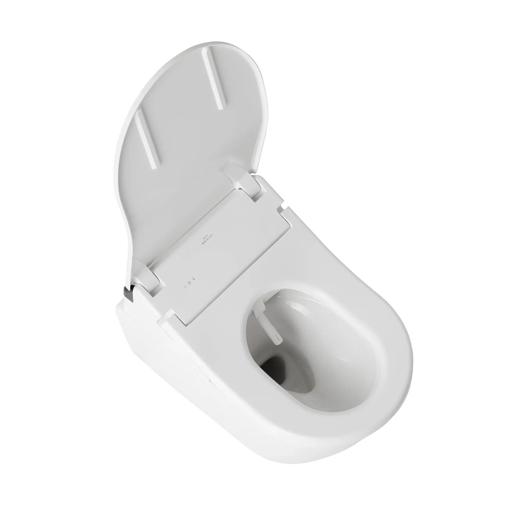 TOTO WASHLET+ RP Wall-Hung D-Shape Toilet with RX Bidet Seat and DuoFit In-Wall 1.28 and 0.9 GPF Auto Dual-Flush Tank System, Matte Silver, Vitreous China|Steel|Plastic, CWT4474047CMFGA#MS