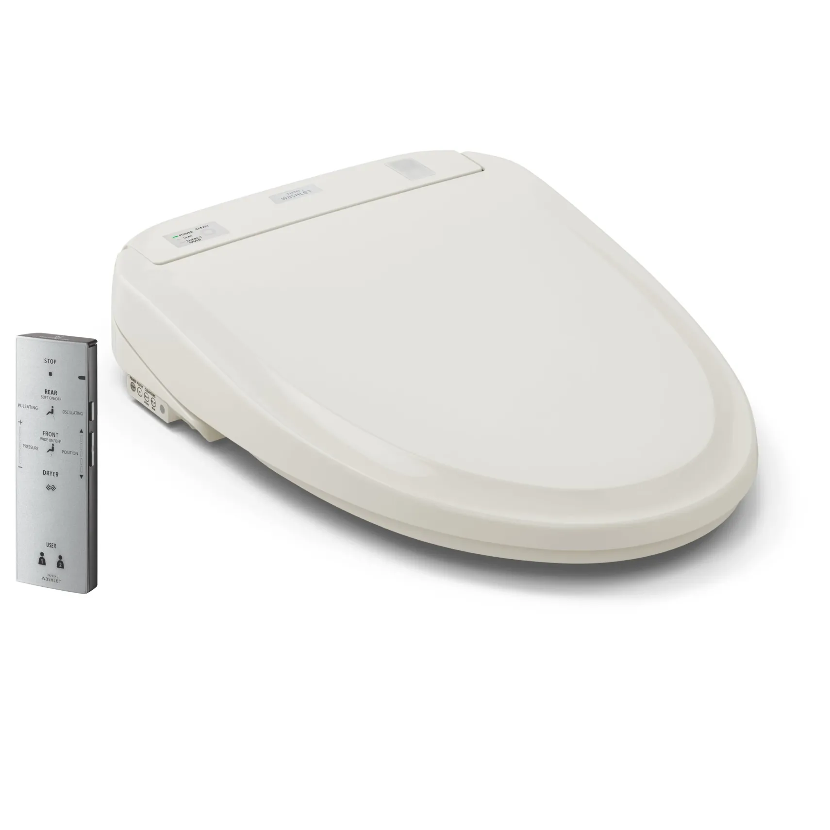 TOTO WASHLET S350e Electronic Bidet Toilet Seat with Auto Open and Close and EWATER+ Cleansing, Round, Sedona Beige, Plastic, SW583#12