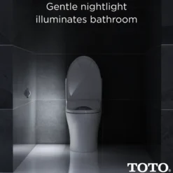 TOTO WASHLET S350e Electronic Bidet Toilet Seat with Auto Open and Close and EWATER+ Cleansing, Round, Sedona Beige, Plastic, SW583#12