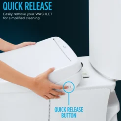 TOTO WASHLET S350e Electronic Bidet Toilet Seat with Auto Open and Close and EWATER+ Cleansing, Round, Sedona Beige, Plastic, SW583#12