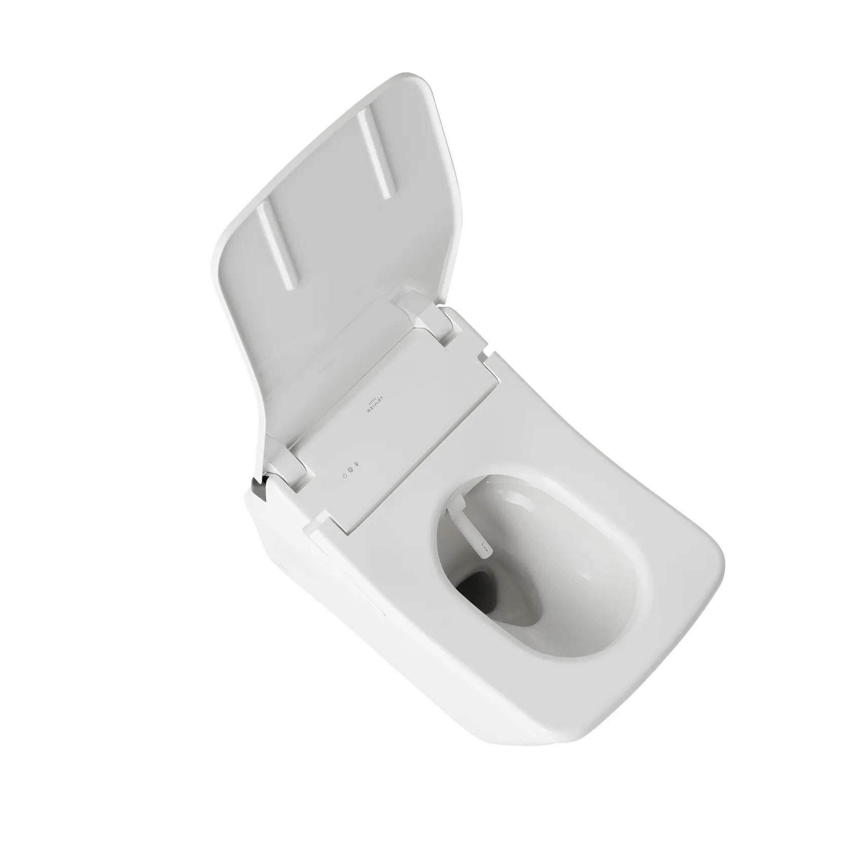 TOTO WASHLET+ SP Wall-Hung Square-Shape Toilet with SX Bidet Seat and DuoFit In-Wall 1.28 and 0.9 GPF Auto Dual-Flush Tank System, Matte Silver, Vitreous China|Steel|Plastic, CWT4494049CMFGA#MS
