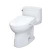 TOTO WASHLET+ Supreme II One-Piece Elongated 1.28 GPF Toilet and WASHLET+ S7A Contemporary Bidet Seat, Cotton White, Vitreous China|Plastic, MW6344736CEFG#01
