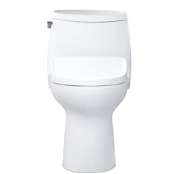 TOTO WASHLET+ UltraMax II 1G One-Piece Elongated 1.0 GPF Toilet with Auto Flush WASHLET+ S7A Contemporary Bidet Seat, Cotton White, Vitreous China|Plastic, MW6044736CUFGA#01