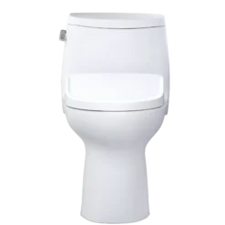 TOTO WASHLET+ UltraMax II One-Piece Elongated 1.28 GPF Toilet with Auto Flush WASHLET+ S7 Contemporary Bidet Seat, Cotton White, Vitreous China|Plastic, MW6044726CEFGA#01