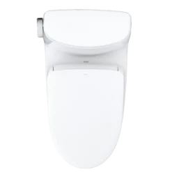 TOTO WASHLET+ UltraMax II 1G One-Piece Elongated 1.0 GPF Toilet and WASHLET+ S7A Contemporary Bidet Seat, Cotton White, Vitreous China|Plastic, MW6044736CUFG#01