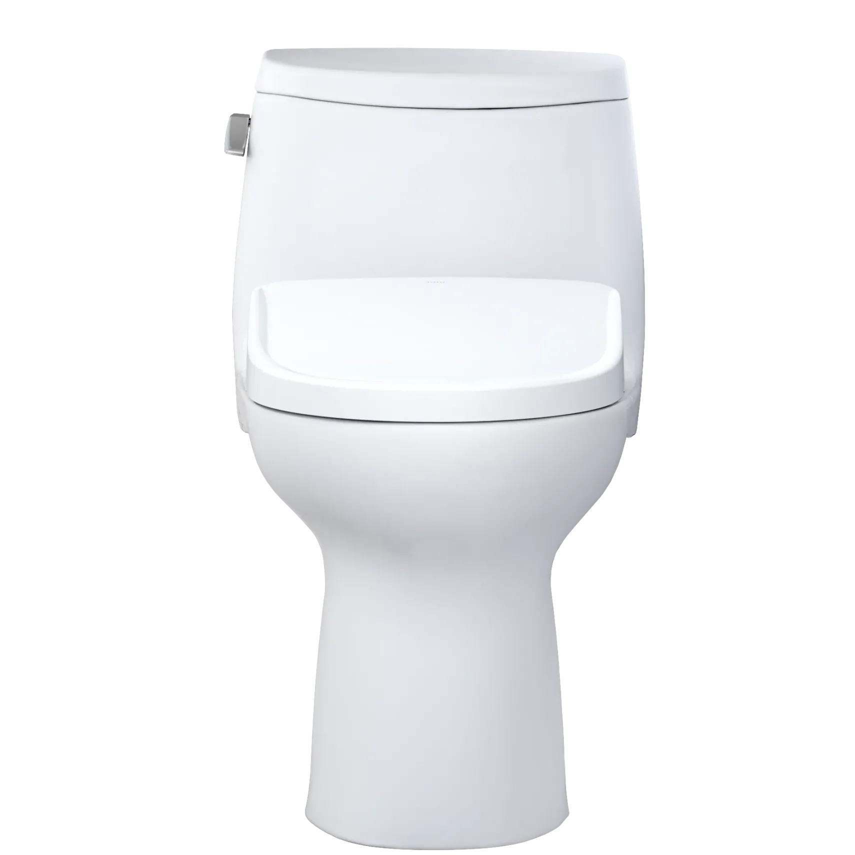 TOTO WASHLET+ UltraMax II One-Piece Elongated 1.28 GPF Toilet and WASHLET+ S7 Contemporary Bidet Seat, Cotton White, Vitreous China|Plastic, MW6044726CEFG#01