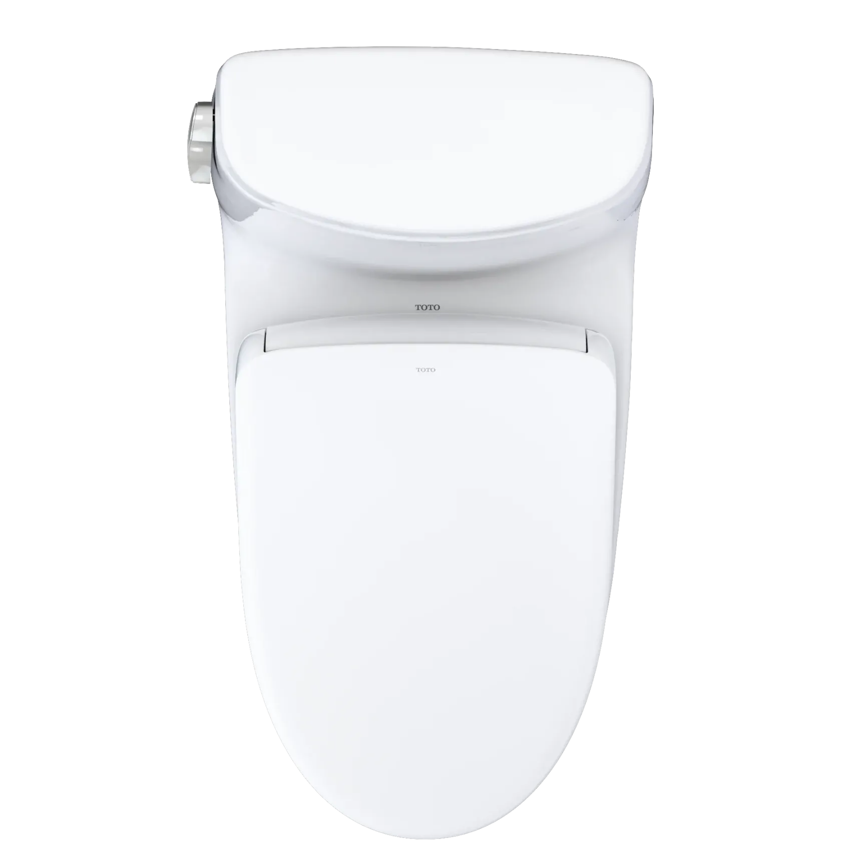 TOTO WASHLET+ UltraMax II One-Piece Elongated 1.28 GPF Toilet and WASHLET+ S7 Contemporary Bidet Seat, Cotton White, Vitreous China|Plastic, MW6044726CEFG#01