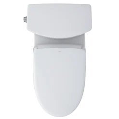 TOTO WASHLET+ Vespin II 1G Two-Piece Elongated 1.0 GPF Toilet with Auto Flush WASHLET+ S7 Contemporary Bidet Seat, Cotton White, Vitreous China|Plastic, MW4744726CUFGA#01
