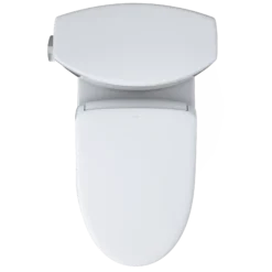 TOTO WASHLET+ Vespin II Two-Piece Elongated 1.28 GPF Toilet and WASHLET+ S7A Contemporary Bidet Seat, Cotton White, Vitreous China|Plastic, MW4744736CEFG#01
