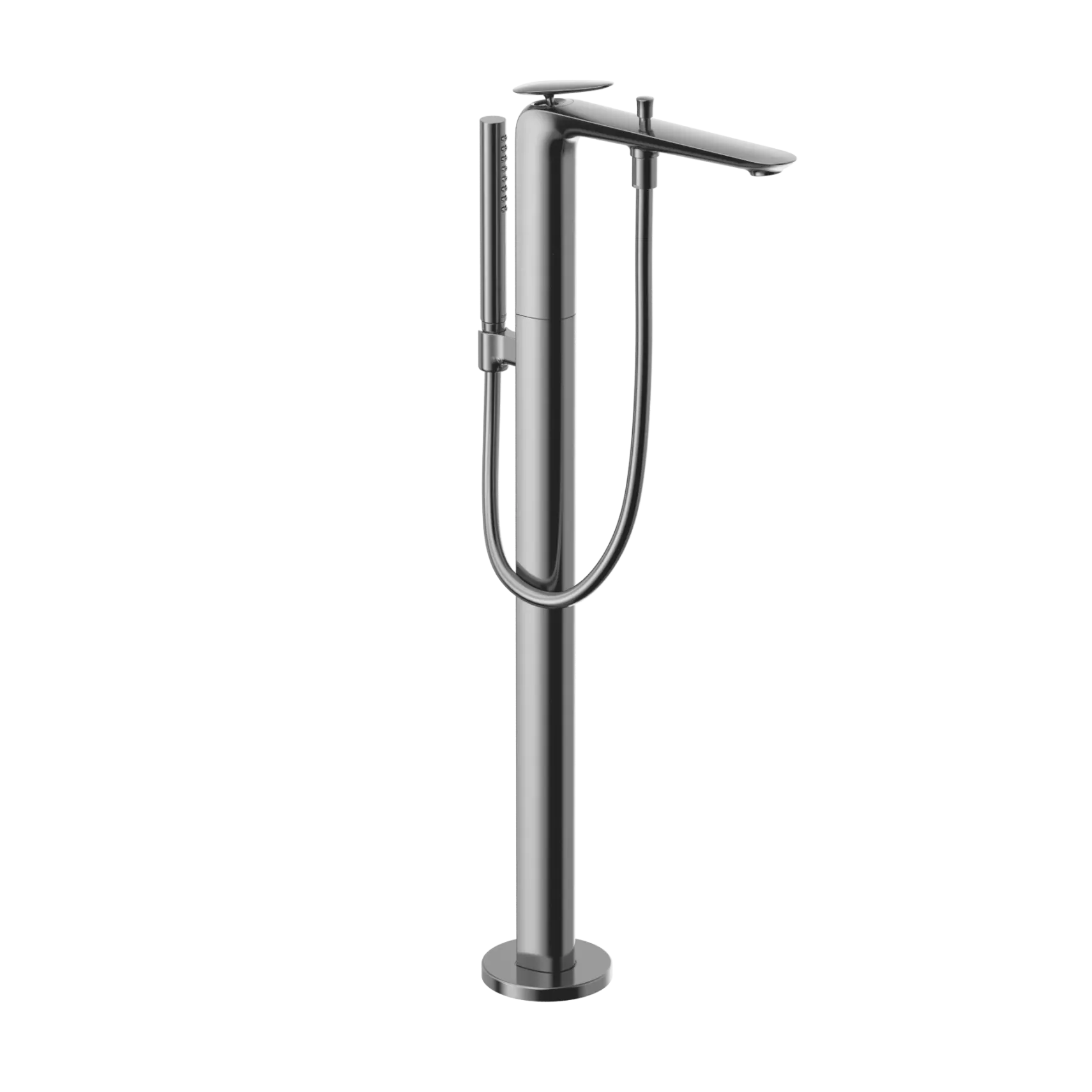 TOTO ZA Single-Handle Free Standing Tub Filler with Handshower, Polished Chrome, Brass, TBP03301U#CP