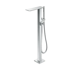 TOTO ZL Single-Handle Freestanding Tub Filler Faucet with 1.75 GPM Handshower, Polished Chrome, Brass, TBP02303U#CP
