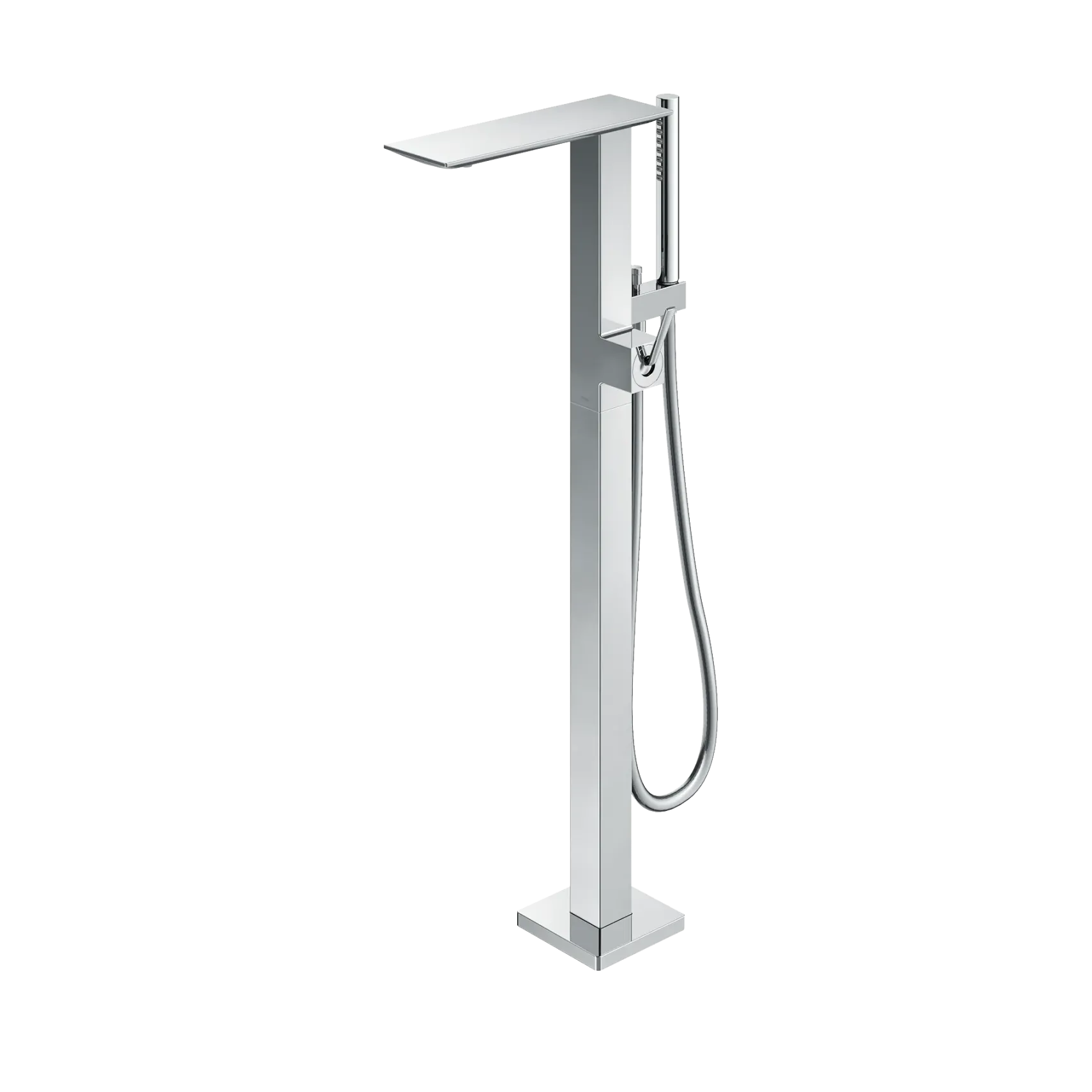 TOTO ZL Single-Handle Freestanding Tub Filler Faucet with 1.75 GPM Handshower, Polished Chrome, Brass, TBP02303U#CP