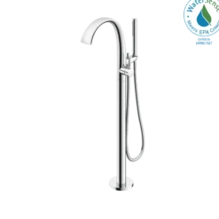 TOTO ZN Single-Handle Freestanding Tub Filler Faucet with 1.75 GPM Handshower, Polished Chrome, Brass, TBP01301U#CP