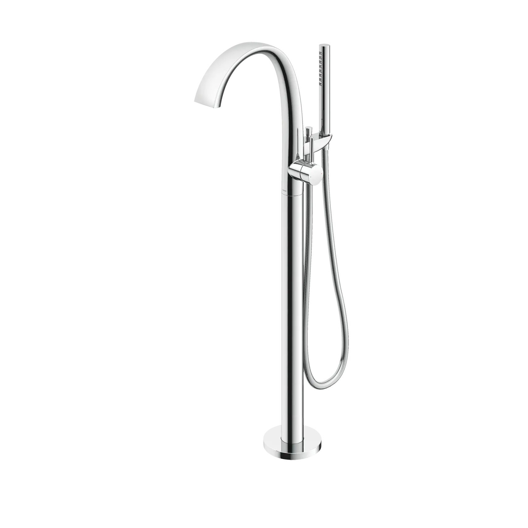 TOTO ZN Single-Handle Freestanding Tub Filler Faucet with 1.75 GPM Handshower, Polished Chrome, Brass, TBP01301U#CP