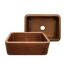 Whitehaus 25" Copper Farmhouse Apron Sink, WH2519COFC-OCS