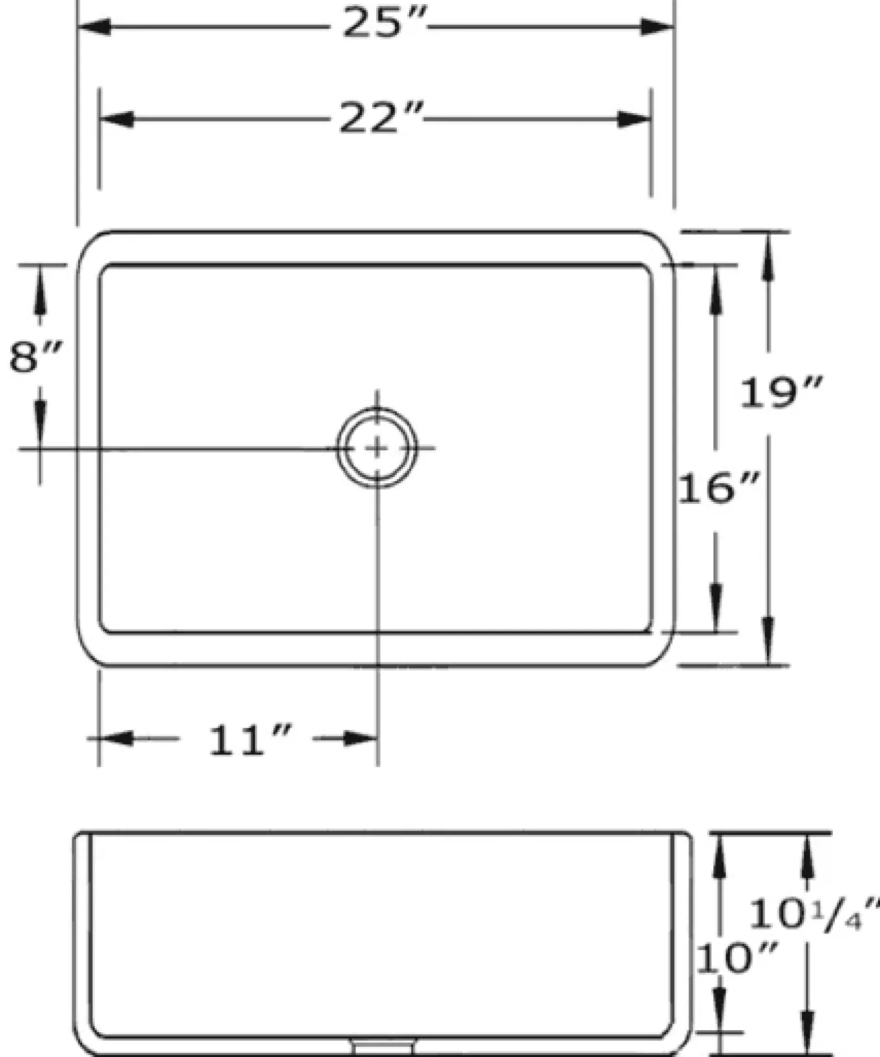 Whitehaus 25" Copper Farmhouse Apron Sink, WH2519COFC-OCS