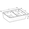 Whitehaus 33" Fireclay Double Bowl Farmhouse Apron Sink, Reversible, Biscuit, WHFLCON3318