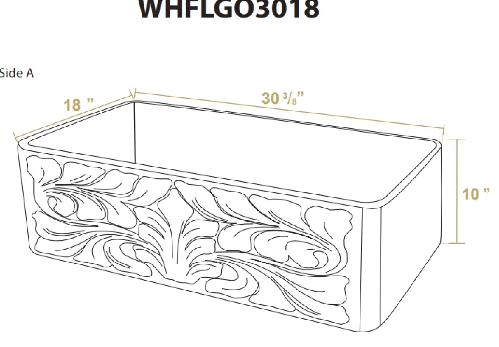 Whitehaus 30" Fireclay Farmhouse Sink, Single Bowl, Blue, WHFLGO3018