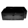 Whitehaus 27" Fireclay Farmhouse Apron Sink, Black, WHPLCON2719