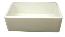 Whitehaus 30" Fireclay Farmhouse Apron Sink, Biscuit, WH3018